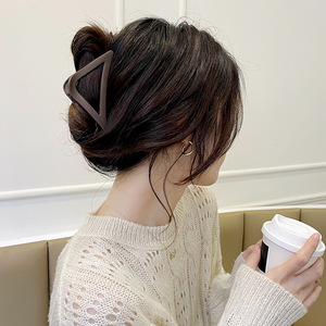 网红中号抓夹发夹女后脑勺高级感鲨鱼夹子头饰盘发发抓发量少发卡