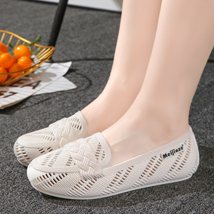 塑料凉鞋女夏季居家韩版时尚包头凉拖鞋软底防滑洞洞鞋外穿一脚蹬