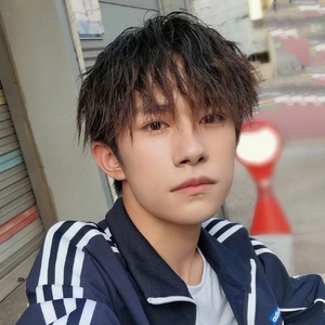 假发男生短发锡纸烫易烊千玺韩版帅气男士短卷发逼真自然全头套式