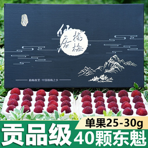 仙居东魁杨梅40颗粒大应季新鲜水果顺丰空运包邮贡品级礼盒包装