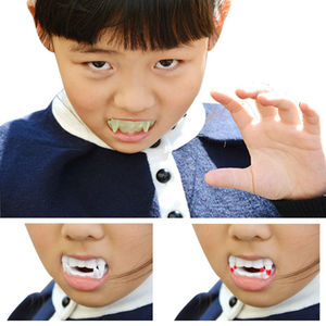 003人付款淘宝吸血鬼假牙儿童牙套僵尸牙齿獠牙万圣节装饰道具搞怪cos