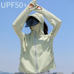 2024新款防晒衣女夏季防紫外线薄款UPF50+冰丝大码防晒服骑车外套