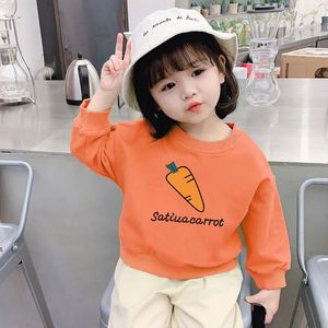 女童秋装薄款卫衣2023韩版宽松儿童外穿长袖上衣婴幼儿宝宝衣服潮