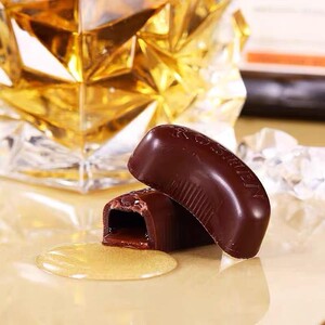 roshen 如胜酒心巧克力  150g/1盒   朗姆酒/白兰地/威士忌巧克力