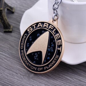 星际迷航artrek周边星际舰队标志钥匙扣挂件创意礼物