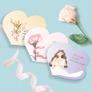 卡片妇女节日创意新年圣诞愿望心愿留言感恩祝福签悬礼物贺卡女生女神