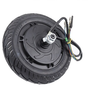 小海豚电动车配件8寸l无刷滑板车轮毂鼓刹电机轮24v36v48v实心轮