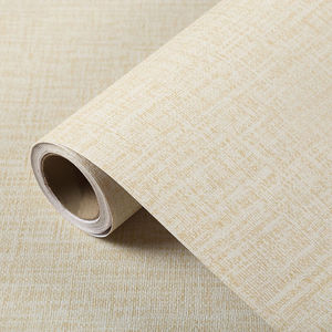 墙纸自粘仿亚麻纹理墙贴防水防潮卧室客厅家具翻新贴纸宿舍墙壁装