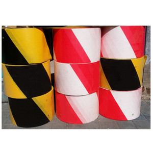 建筑工地外架铁皮挡脚板踢脚线楼层隔离带分隔带条黑黄(20cm宽)18