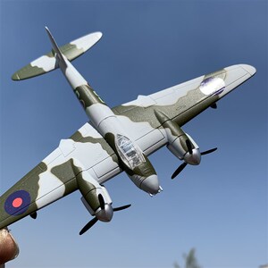 严重瑕疵处理气泡掉漆1:q120蚊式mk vi战斗轰炸机合金军事飞机模