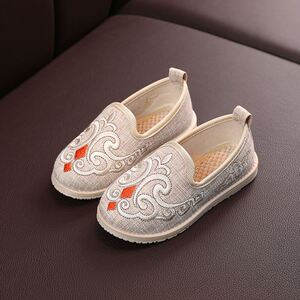 新品020复古鞋国服学生古装透气宋朝小k孩平底.宝宝和尚鞋龙靴老