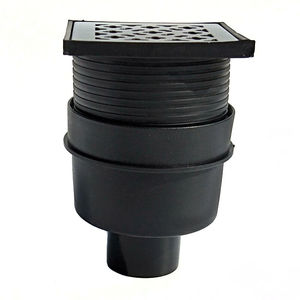 pe直排地漏虹吸同层管道配件横排地漏卫生间厨房排水漏斗排水管件