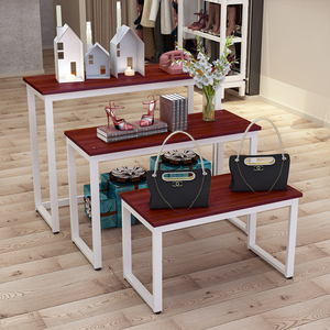 新欧台内衣店地柜移动橱窗装饰品铁艺展示式流水台展示台长方形.