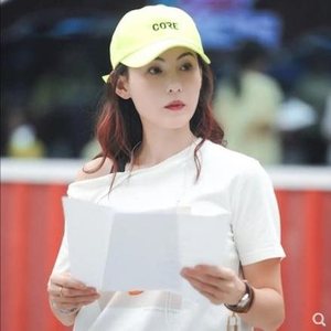 2021张柏芝同款帽子百搭软顶棒球帽女春夏防晒遮阳鸭舌帽潮帽