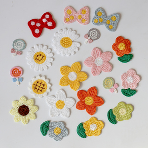 卡通花朵毛衣布贴儿童宝宝衣服裤子补丁贴破洞修补贴装饰贴毛线衣