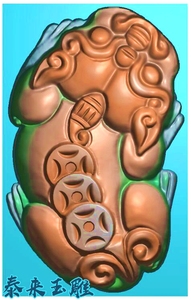 貔貅抱鼓门墩三维立体stl立体网红雕刻图精雕图圆雕图4170人付款20