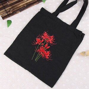 刺绣diy手工彼岸花成人初学材料包 古风丝带p自绣苏绣花创意礼物