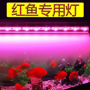 亿得胜红鱼灯増艳防水led鱼缸灯照明红龙罗汉增色鹦鹉鱼专用灯管