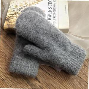 新冬天暖指连体手套冬男女款加绒加厚超暖平板包指全指连指保四.