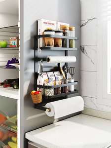 冰箱上置物架保鲜袋收纳架侧挂架厨房用品收纳神器创意家用物品架