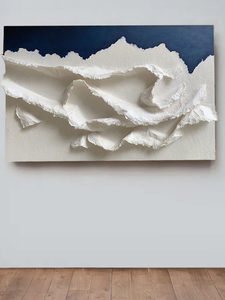 售楼处装饰画现代样板间综合材料装置画立体纸艺纯手工抽象挂画