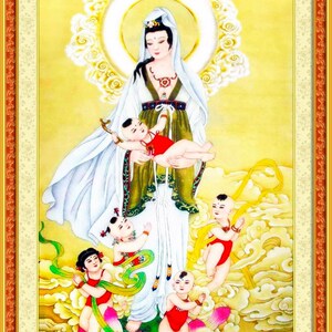 十字绣观音送子娘娘