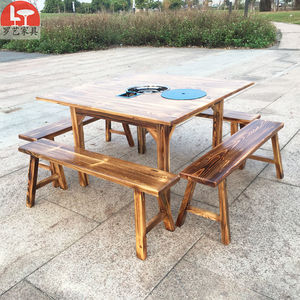 木方桌正方形烧烤