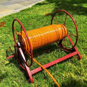 新品带收卷器收卷机收绳手动钢丝绳i防水带转盘架子农用收管