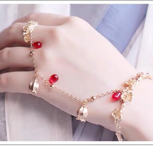 古风手链戒指一体韩版