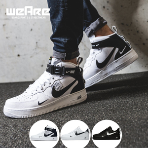 耐克男鞋air force1空军一号简版ow黑白af1解构高低帮休闲板鞋女