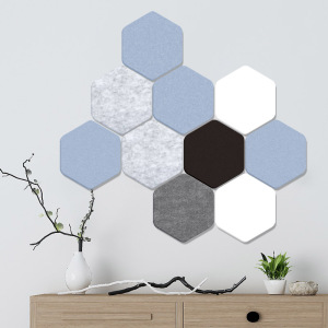 创意拼装六边形软木板照片墙背景墙留言板墙面装饰遮丑墙贴记事板