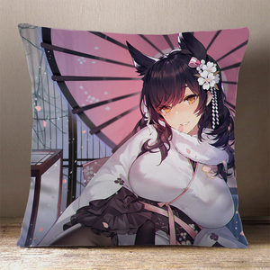 碧蓝航线周边爱宕姐姐白花的誓言犬毛绒i靠枕垫动漫二次元定制抱