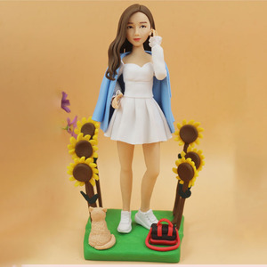 捏泥人真人定制软陶人偶公仔玩偶人像粘土泥塑手办diy结婚礼物