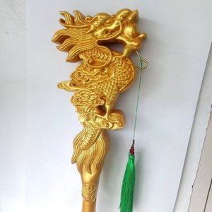 法杖权杖佘太君龙头权杖镇宅法杖养生祝寿杖御赐龙头拐杖方丈主持