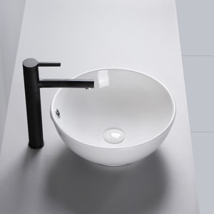 圆形台上盆艺术洗手盆陶瓷洗脸盆小尺寸阳台防溅水300直径30厘米