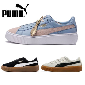 puma彪马女鞋蕾哈娜厚底增高刘海花边松糕鞋泫雅同款休闲时尚板鞋