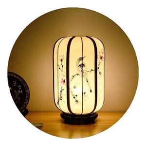 古风灯笼台灯台灯男生个性布艺台灯灯笼卧室琴房展厅茶室古风台灯