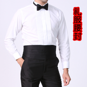 西服腰封男士婚礼结婚新郎正装礼服燕尾服西装西裤大合唱演出束腰