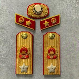 复刻苏联收藏刺绣55式常服影视道具五星纪念章徽章布贴红领章配饰