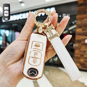 马自达3昂克赛拉钥匙套汽车壳阿特兹包女车扣睿翼星骋cx5马6