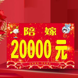 结婚网红女方新娘陪嫁单陪嫁清单婚车陪嫁牌kt板内容定制