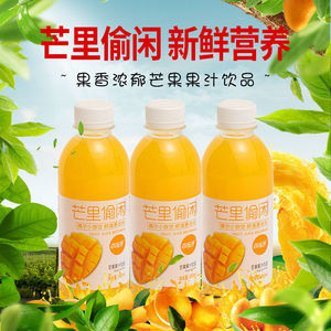 芒果汁小青柠汁香梨汁果汁饮品夏季解渴香橙汁蓝莓桃汁水果味饮料