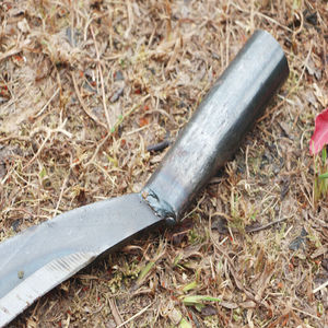 弯形锻打锰钢树皮刀刨皮刀树皮刮刀剥树皮削树皮去树皮木工工具树