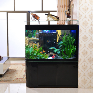 新品头金龙鱼缸水族m造客厅家用超白玻璃底滤.12米中大型鱼缸箱景