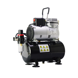 叶红小型家用气泵便携式静音美术喷画空压机模型喷笔迷你气泵220v