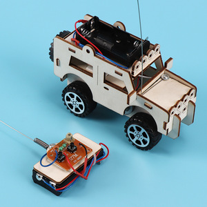遥控赛车小汽车手工diy制作发明材料包电动小学生自组装儿童玩具