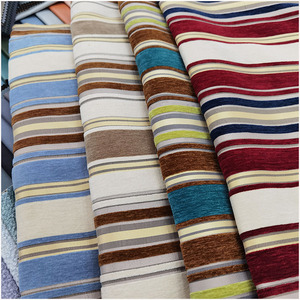 沙发布料面料批发美式条纹沙发布定做沙发套罩雪尼尔卡座软包翻新
