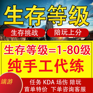 绝地求生pubg吃鸡代刷代肝生存等级代练80工作室纯绿色手打通行证