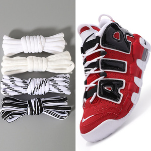 适配皮蓬鞋带大air熊猫黑白小麦色aj12乔12科比ad白色黑色圆形长