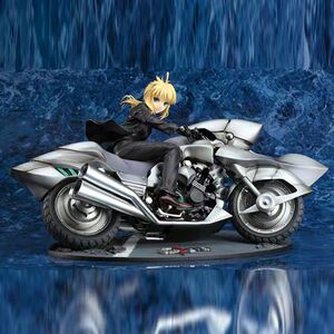 动漫 fate命运之夜 saber 塞巴摩托车 盒装手办礼品礼物模型
